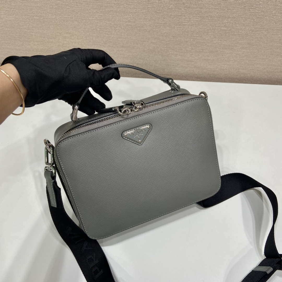 Prada 2VH069 Brique Saffiano leather bag Gray - Default Title - View 4