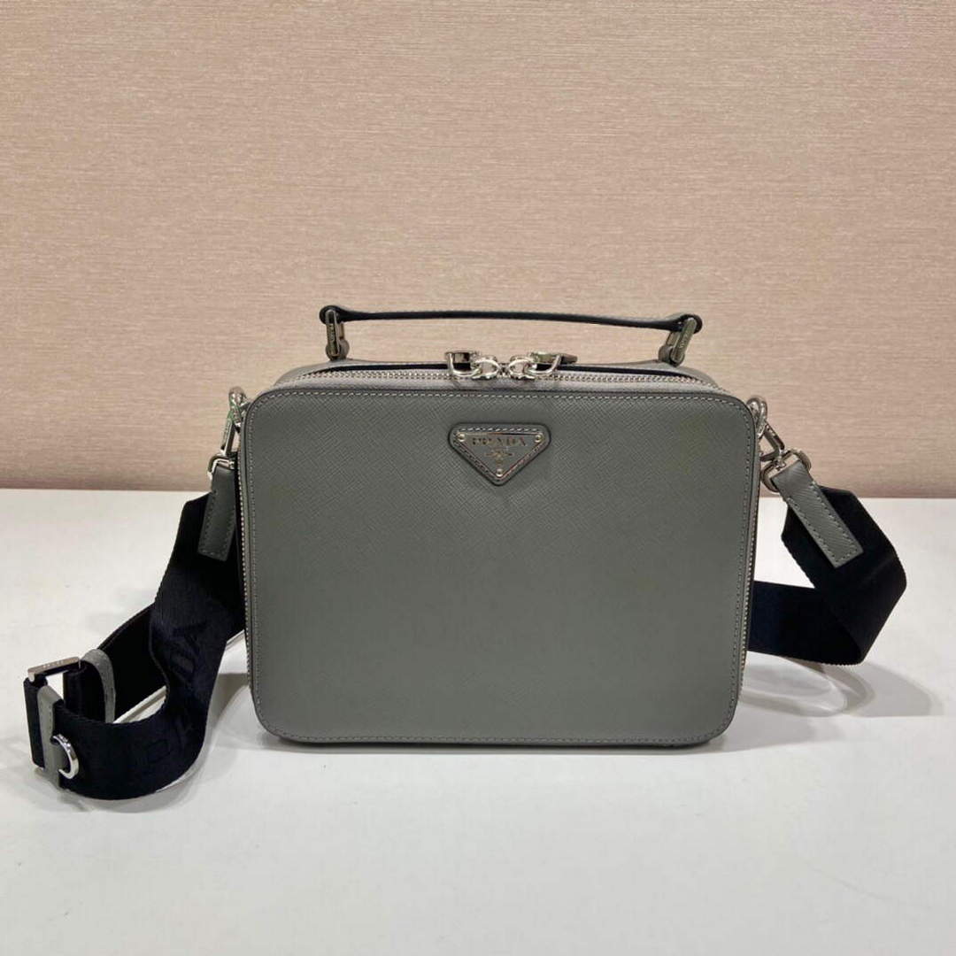 Prada 2VH069 Brique Saffiano leather bag Marble Gray - Default Title - View 2