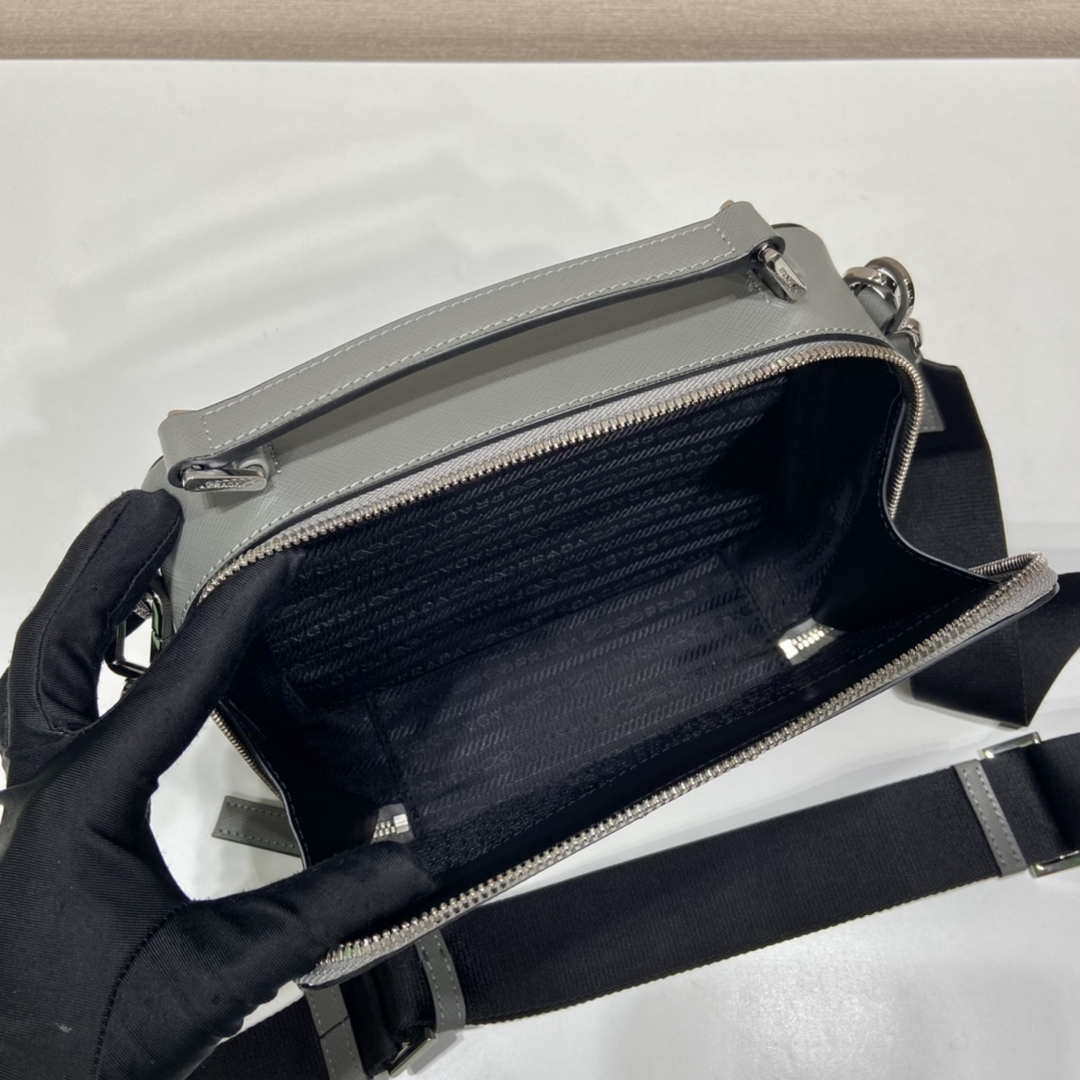 Prada 2VH069 Brique Saffiano leather bag Gray - Default Title - View 8