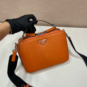 Prada 2VH069 Brique Saffiano leather bag Orange - Default Title - View 4