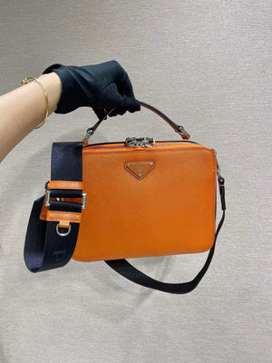 Prada 2VH069 Brique Saffiano leather bag Papaya - Default Title - View 1