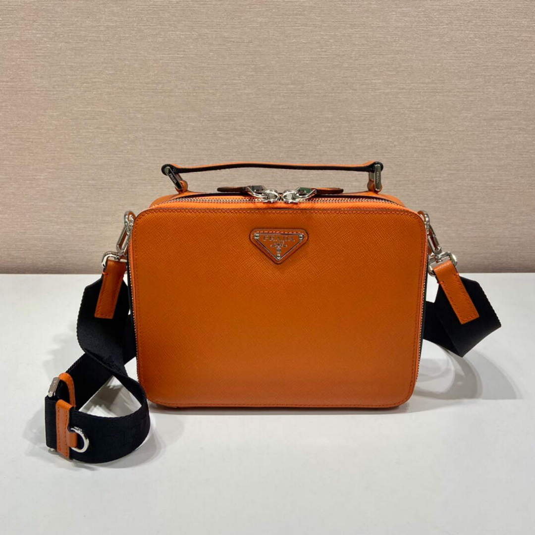 Prada 2VH069 Brique Saffiano leather bag Papaya - Default Title - View 2