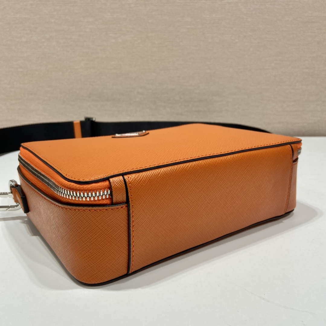 Prada 2VH069 Brique Saffiano leather bag Orange - Default Title - View 6