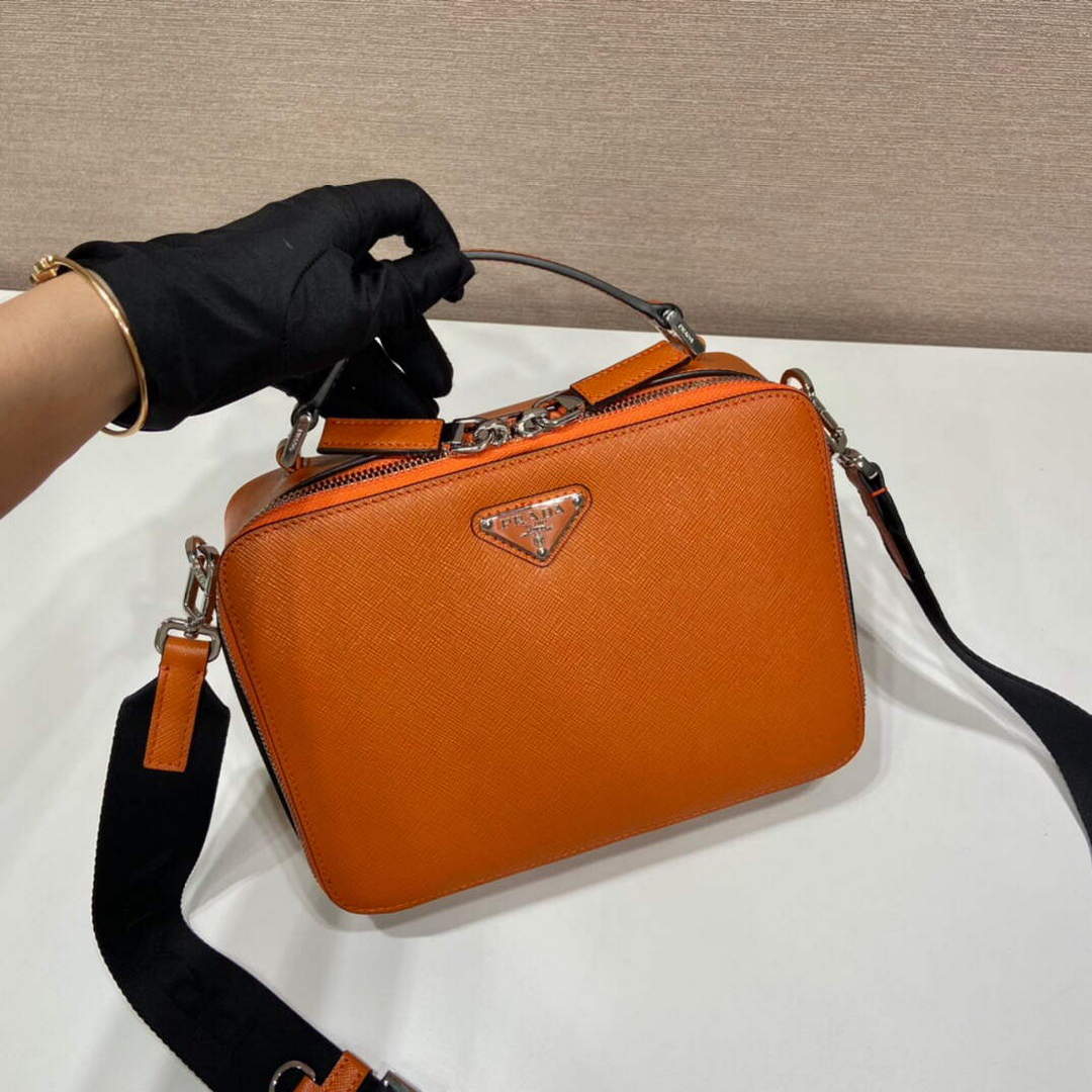 Prada 2VH069 Brique Saffiano leather bag Papaya - Default Title - View 4