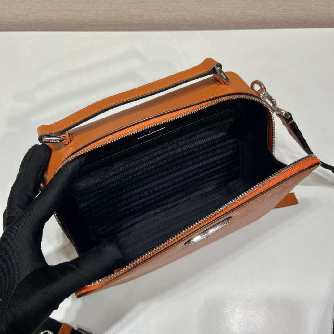 Prada 2VH069 Brique Saffiano leather bag Orange - Default Title - View 8