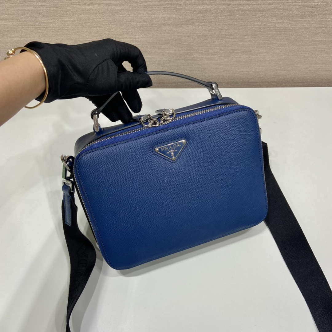 Prada 2VH069 Brique Saffiano leather bag Blue - Default Title - View 4