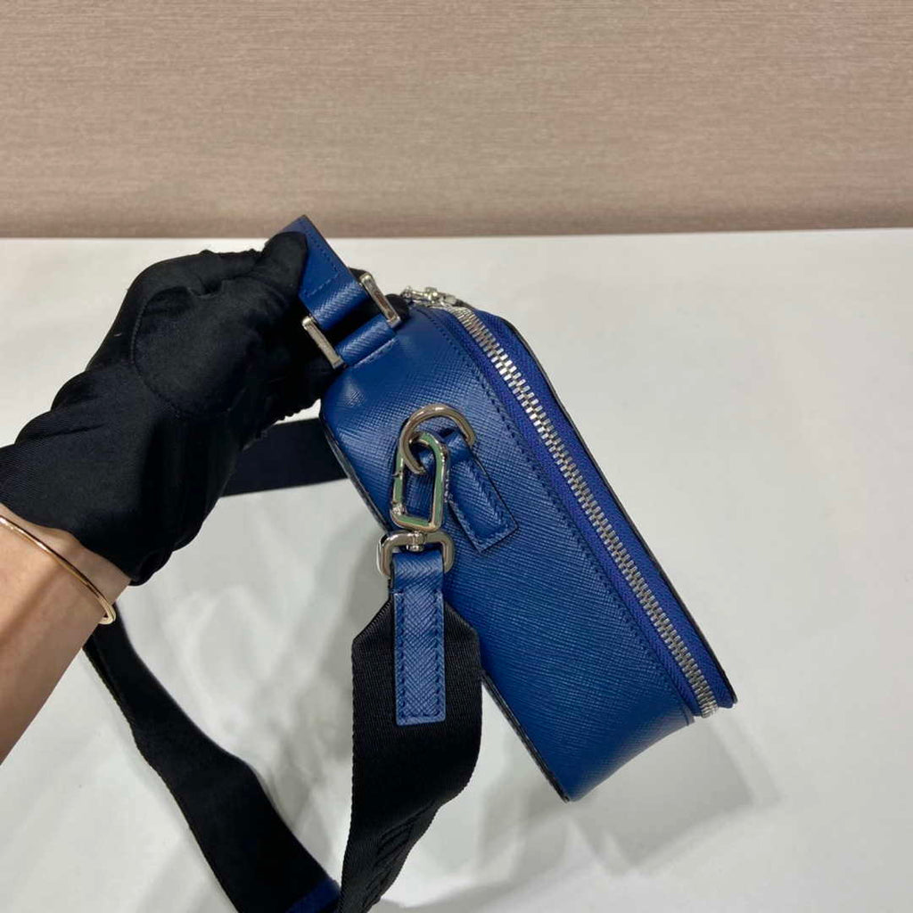 Prada 2VH069 Brique Saffiano leather bag Blue