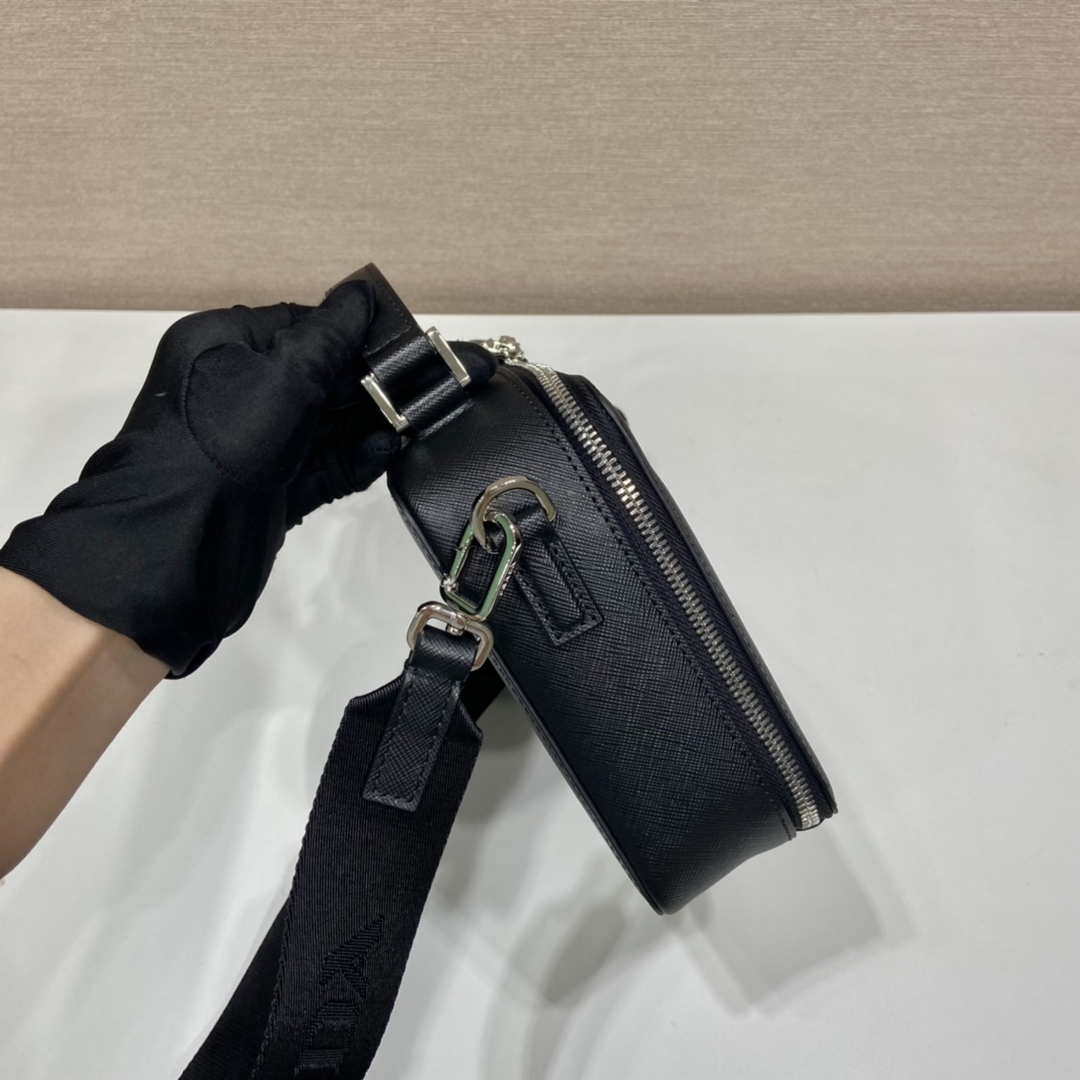 Prada 2VH069 Brique Saffiano leather bag Black - Default Title - View 6