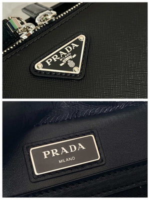 Prada 2VH069 Brique Saffiano leather bag Black - Default Title - View 9