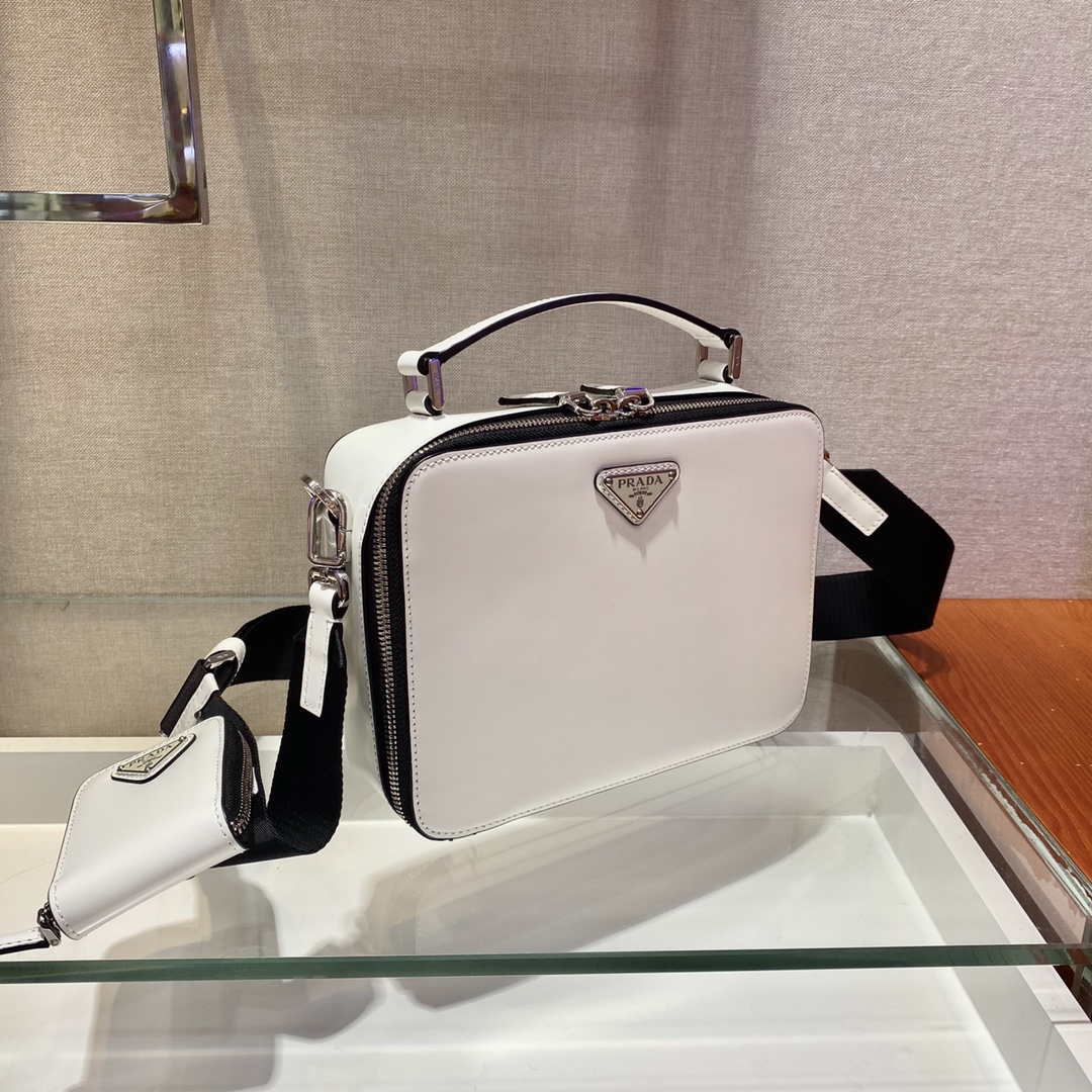 Prada 2VH069 Brique Saffiano Smooth leather bag White - Default Title - View 2