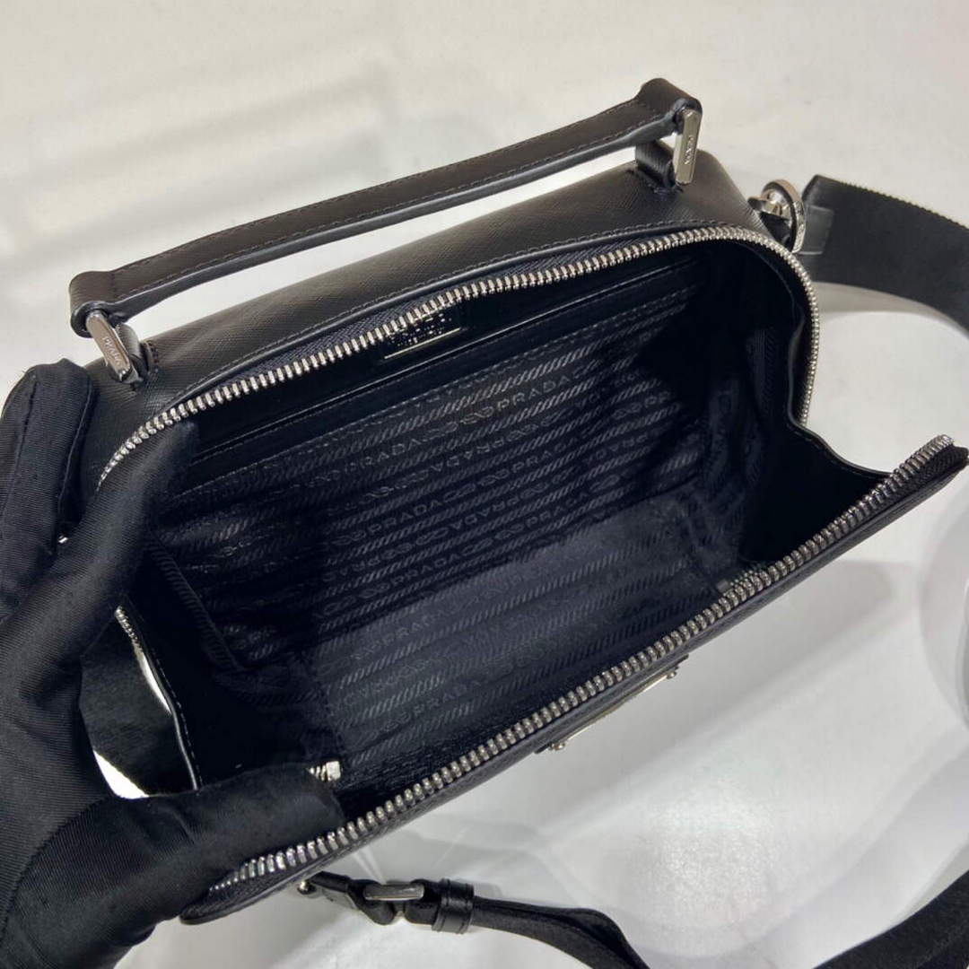 Prada 2VH069 Brique Saffiano leather bag Black - Default Title - View 8
