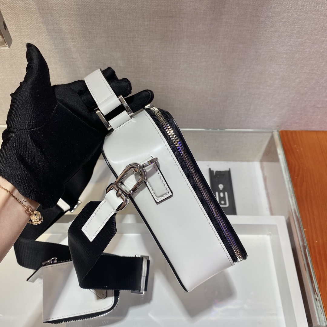 Prada 2VH069 Brique Saffiano Smooth leather bag White - Default Title - View 5