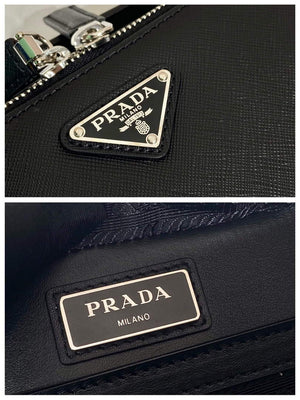 Prada 2VH069 Brique Saffiano leather bag Black - Default Title - View 9