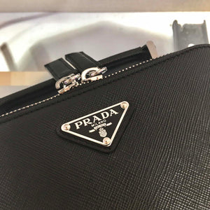 Prada 2VH070 Saffiano Black leather Prada Brique bag - Default Title - View 6