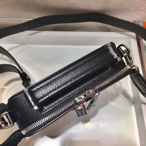 Prada 2VH070 Saffiano Black leather Prada Brique bag - Default Title - View 7