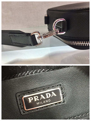 Prada 2VH070 Saffiano Black leather Prada Brique bag - Default Title - View 8