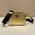 Prada 2VH070 Saffiano Gold leather Prada Brique bag - Default Title - View 1