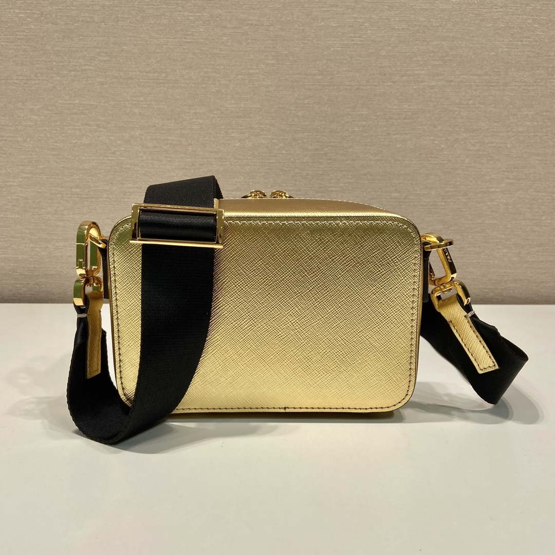 Prada 2VH070 Saffiano Gold leather Prada Brique bag - Default Title - View 4