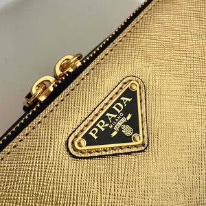 Prada 2VH070 Saffiano Gold leather Prada Brique bag - Default Title - View 7