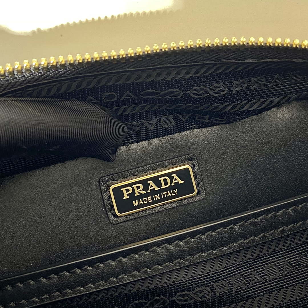 Prada 2VH070 Saffiano Gold leather Prada Brique bag