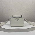 Prada 2VH070  Brique leather bag White