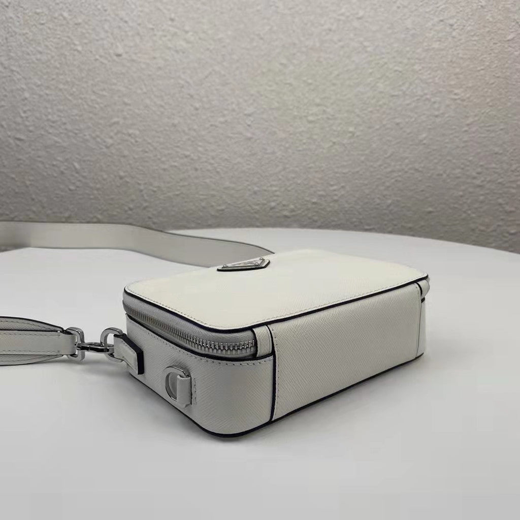 Prada 2VH070  Brique leather bag White