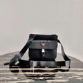 Prada  2VH110 Nylon Cross Body Bag Black - luxibagsmall