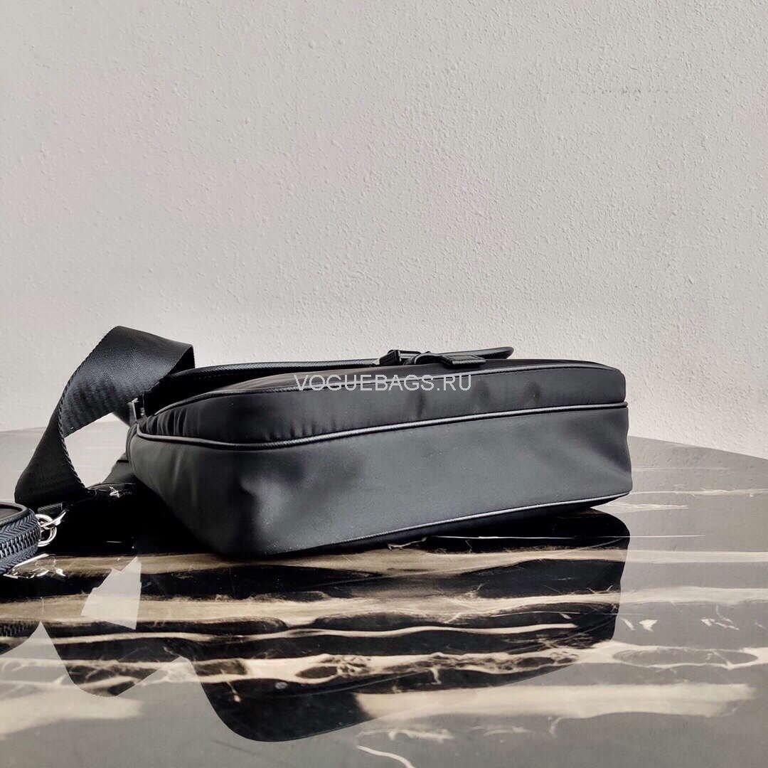 Prada  2VH110 Nylon Cross Body Bag Black - luxibagsmall