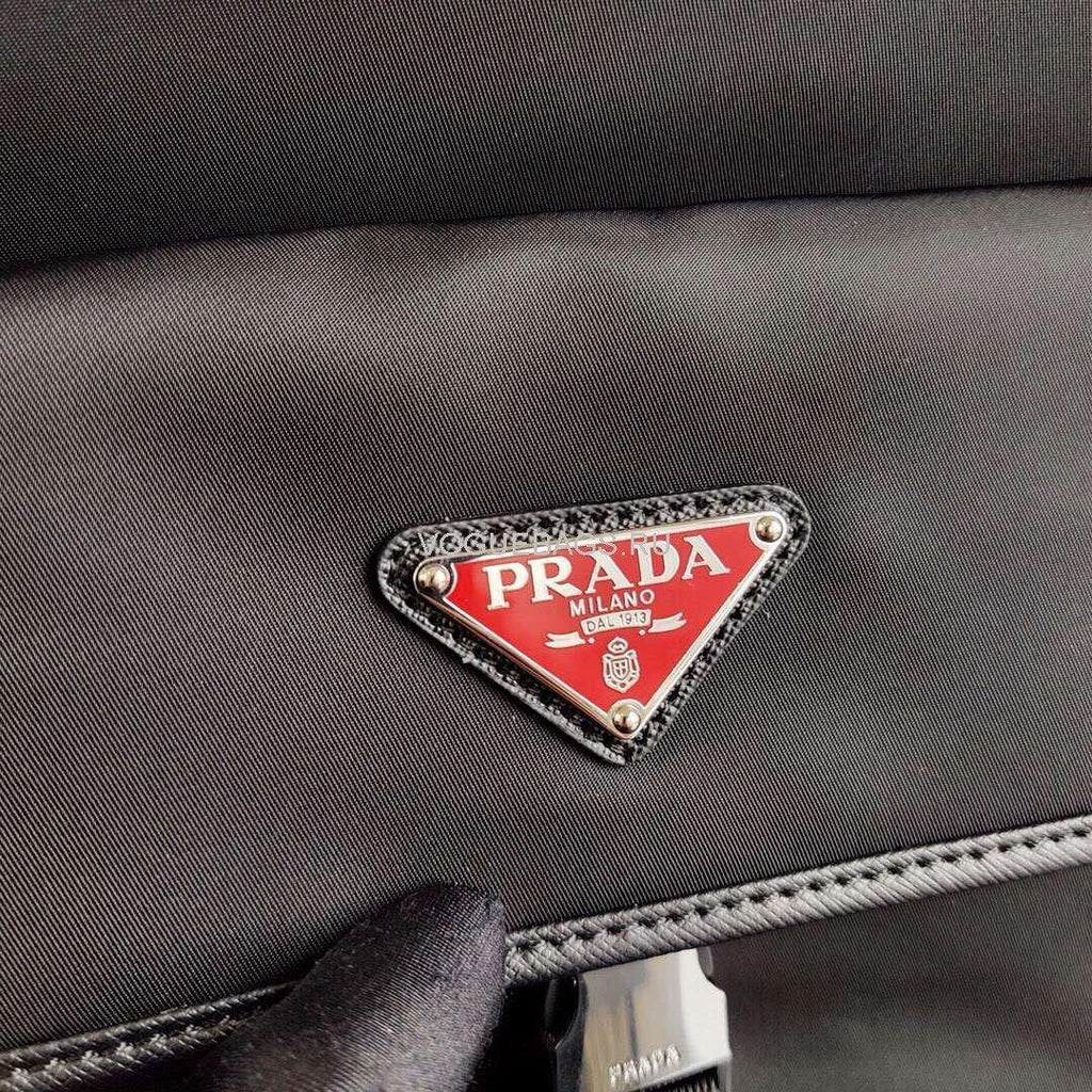 Prada  2VH110 Nylon Cross Body Bag Black - luxibagsmall