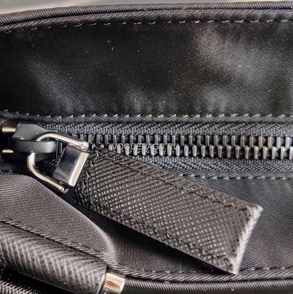 Prada  2VH110 Nylon Cross Body Bag Black - luxibagsmall