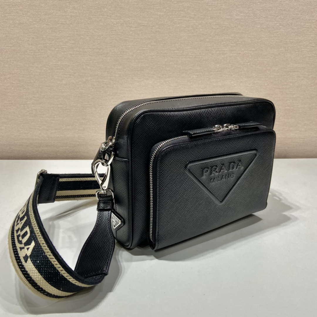 Prada 2VH152 Saffiano leather shoulder bag Black - Default Title - View 2