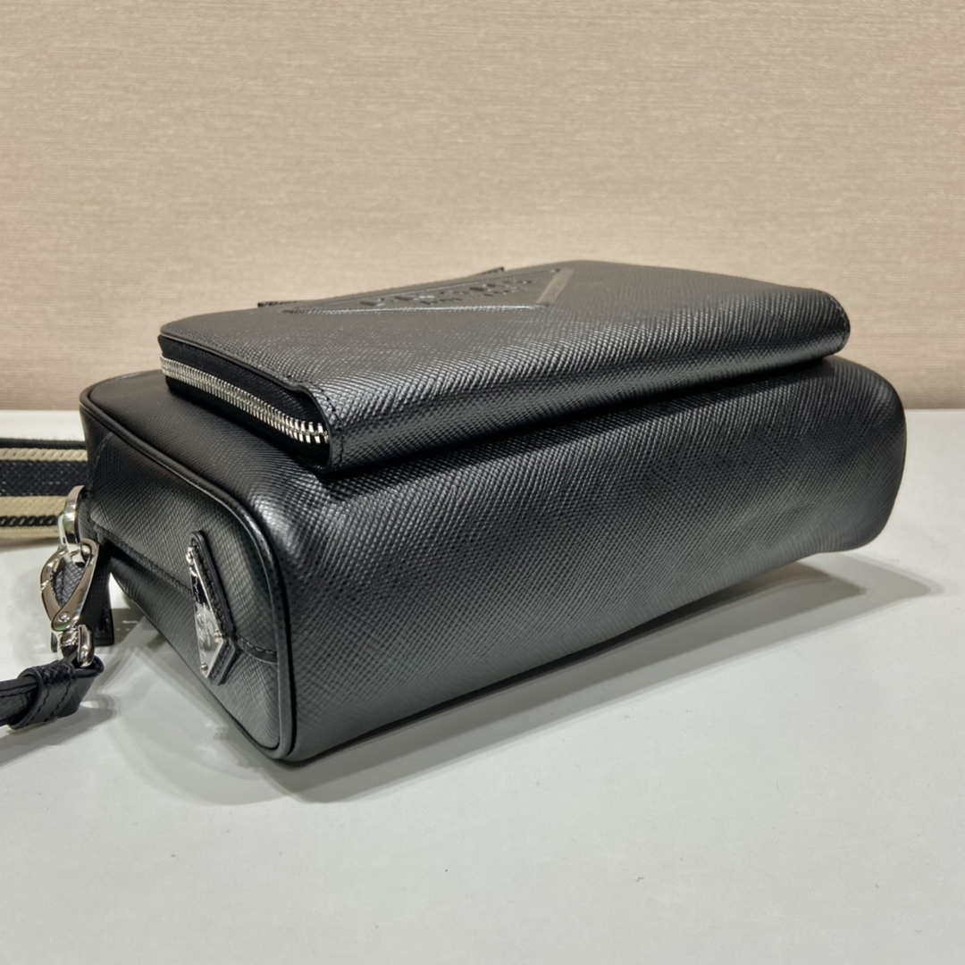 Prada 2VH152 Saffiano leather shoulder bag Black - Default Title - View 6