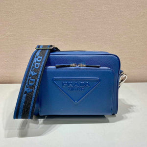 Prada 2VH152 Saffiano leather shoulder bag Blue - Default Title - View 1