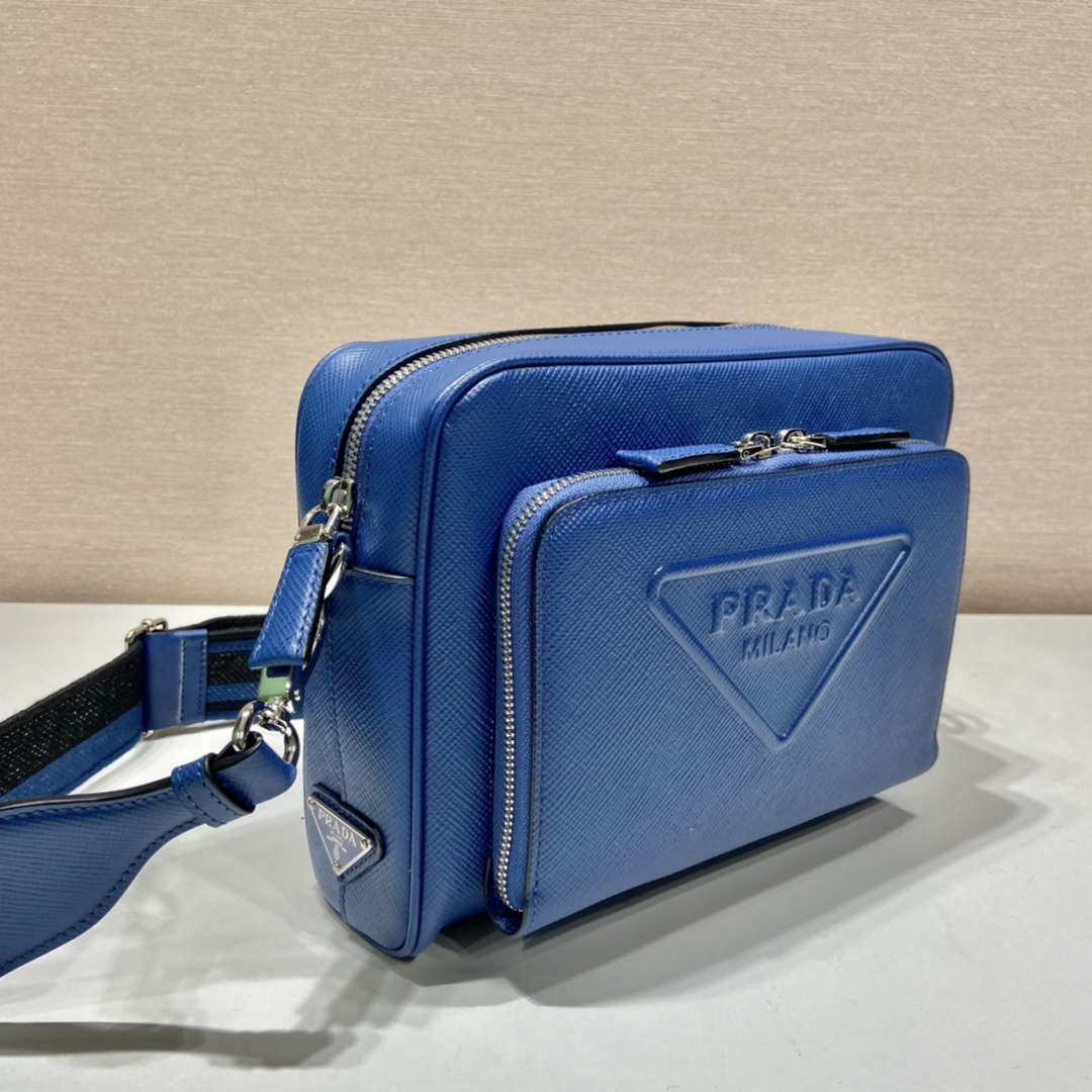 Prada 2VH152 Saffiano leather shoulder bag Blue - Default Title - View 2
