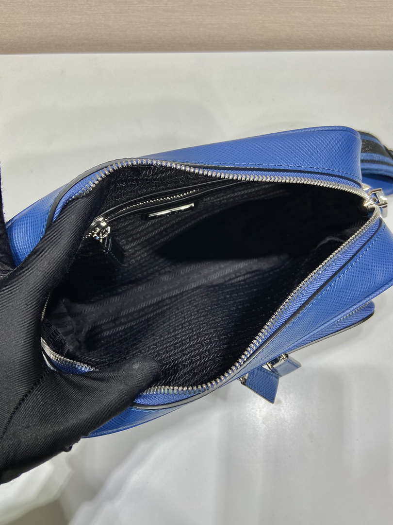 Prada 2VH152 Saffiano leather shoulder bag Blue - Default Title - View 8