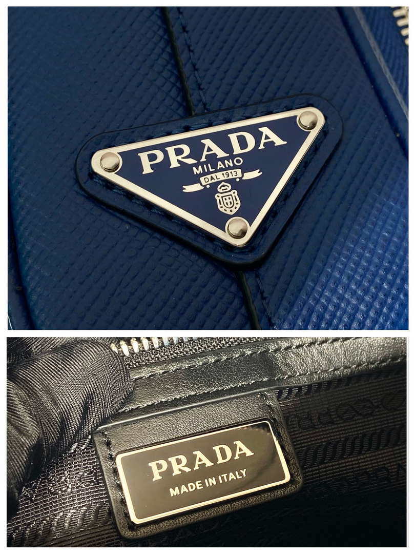 Prada 2VH152 Saffiano leather shoulder bag Blue - Default Title - View 9