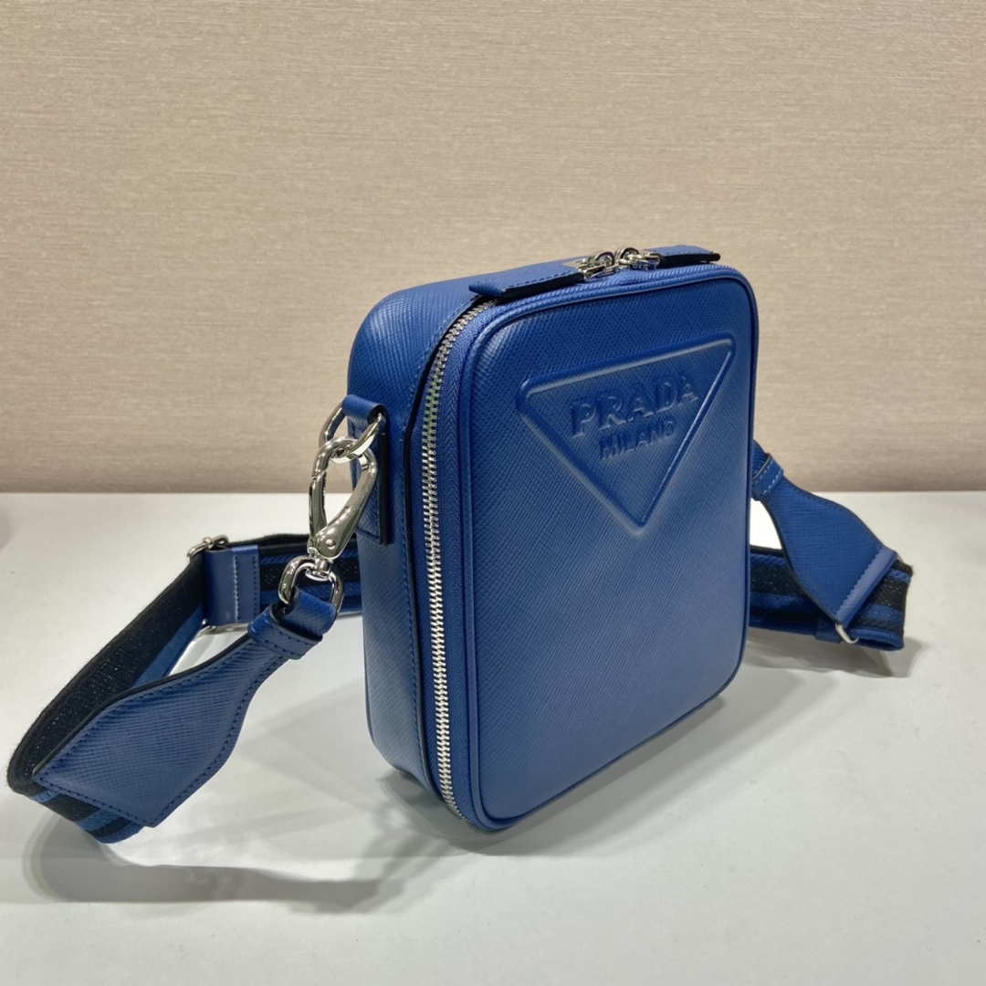 Prada 2VH154 Saffiano leather shoulder bag Blue - Default Title - View 3