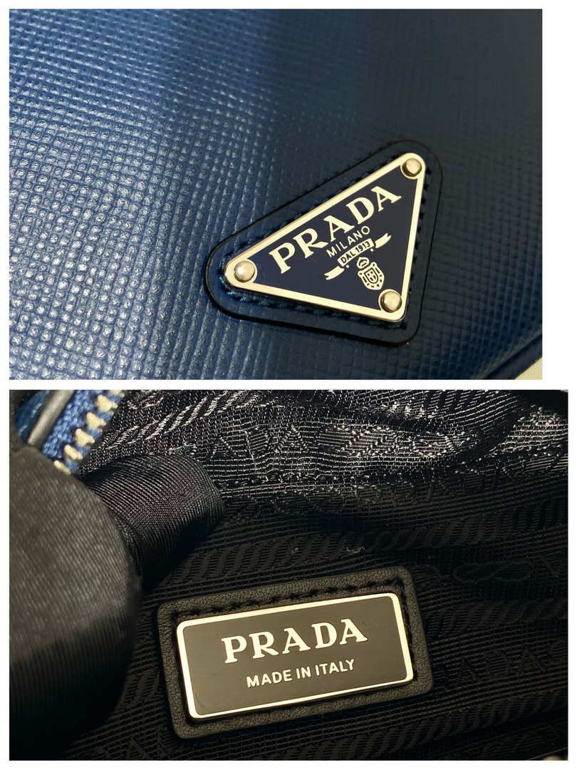 Prada 2VH154 Saffiano leather shoulder bag Blue - Default Title - View 9