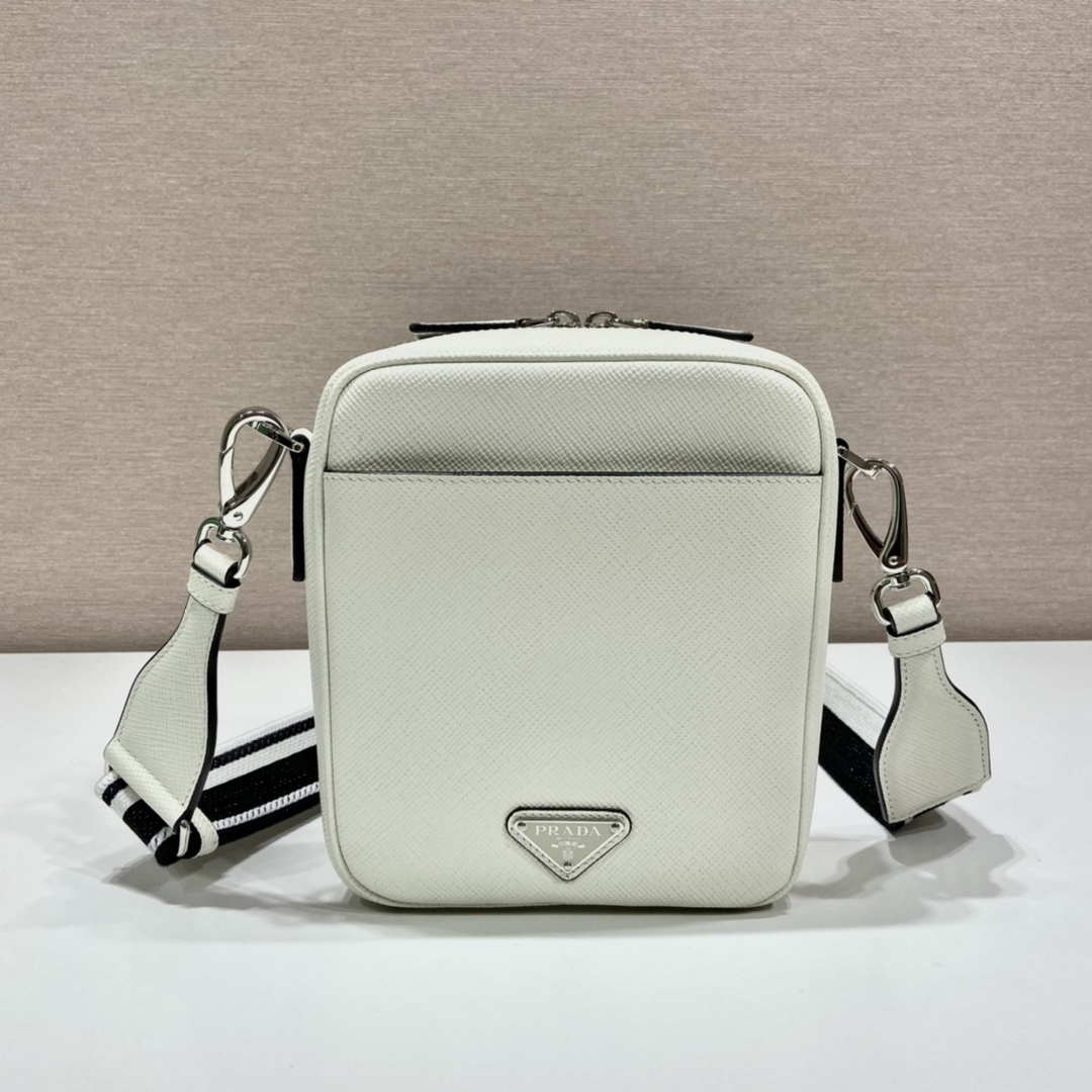 Prada 2VH154 Saffiano leather shoulder bag White - Default Title - View 3