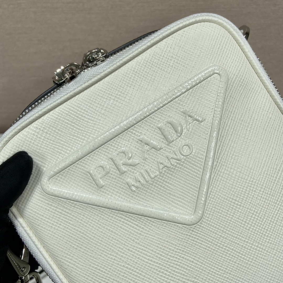 Prada 2VH154 Saffiano leather shoulder bag White - Default Title - View 6