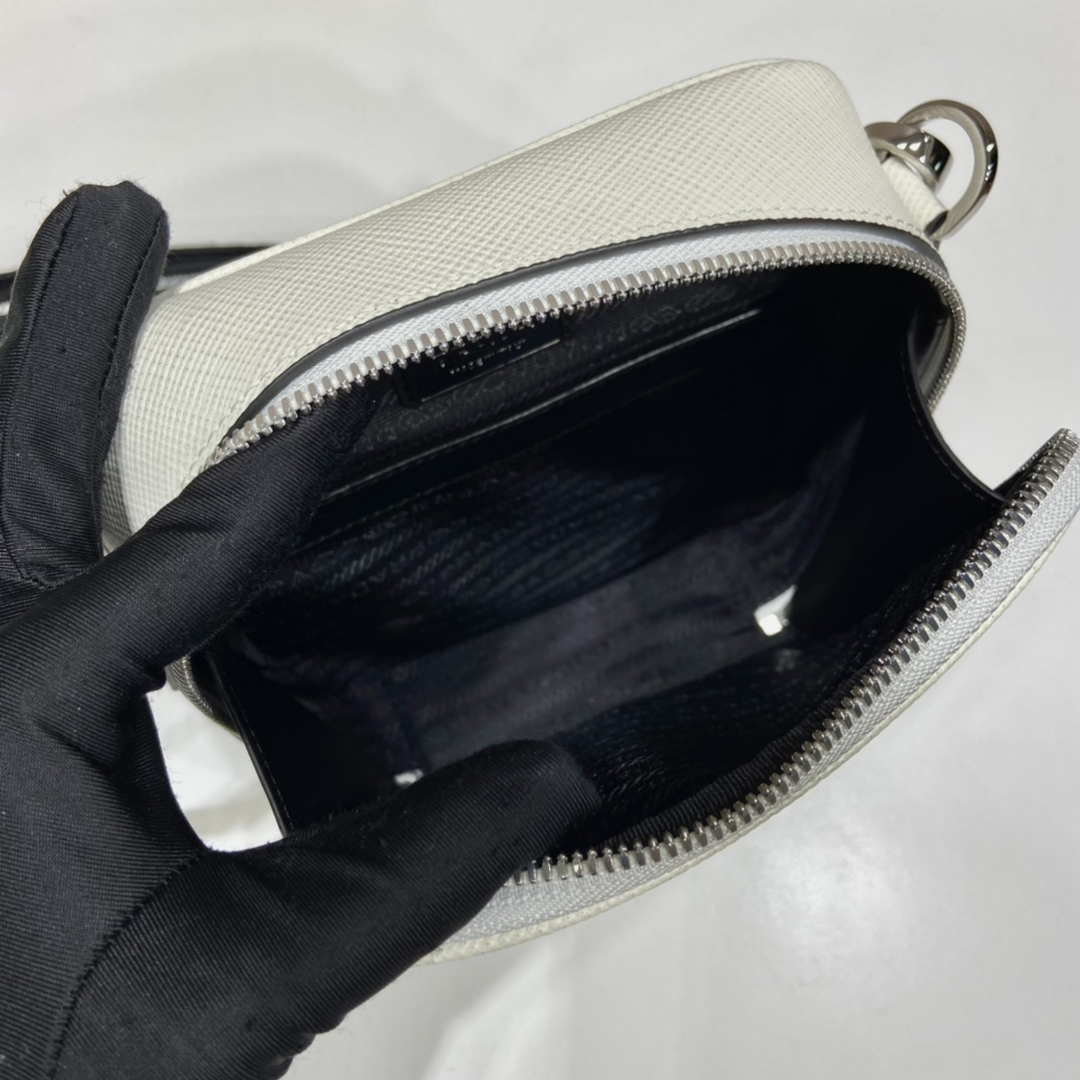 Prada 2VH154 Saffiano leather shoulder bag White - Default Title - View 8