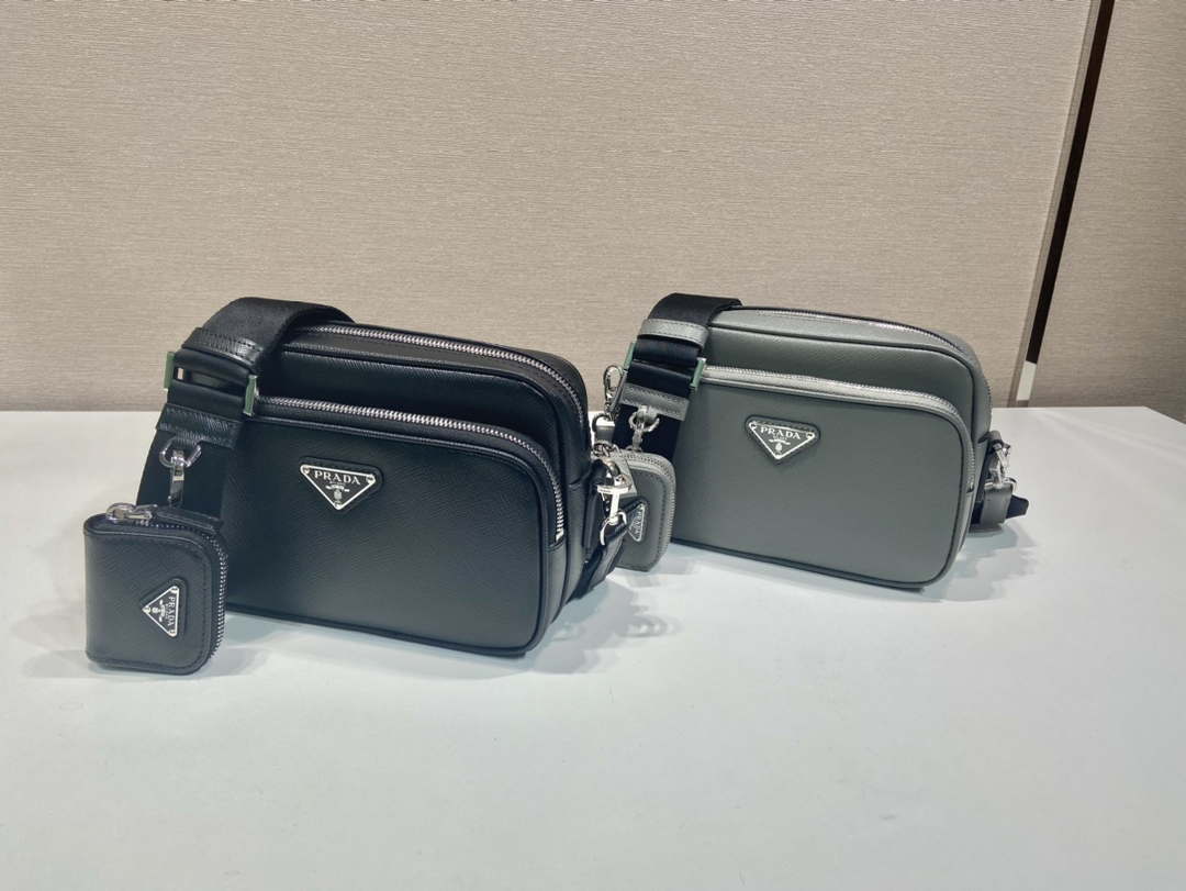 Prada 2VH170 Saffiano leather shoulder bag Black - Default Title - View 2