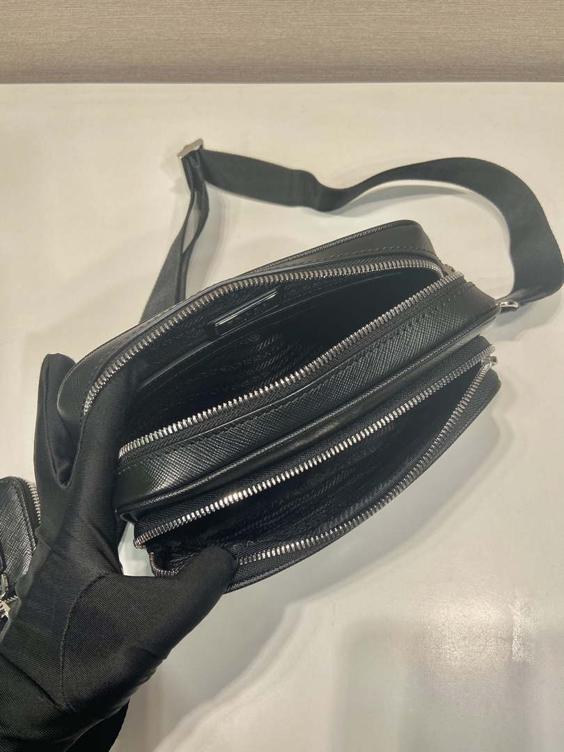Prada 2VH170 Saffiano leather shoulder bag Black - Default Title - View 9