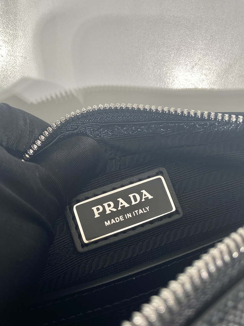 Prada 2VH170 Saffiano leather shoulder bag Black