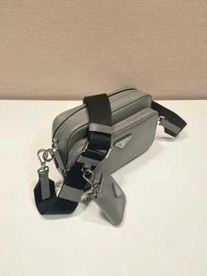 Prada 2VH170 Saffiano leather shoulder bag Gray - Default Title - View 2