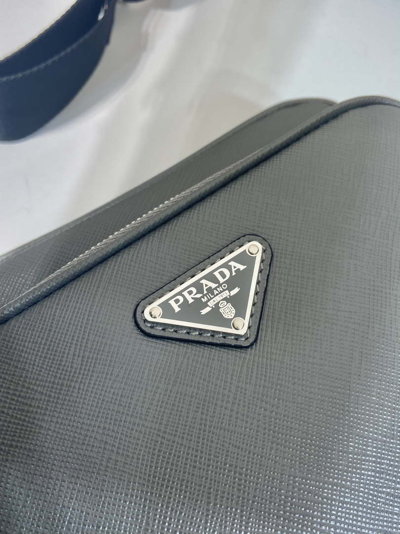 Prada 2VH170 Saffiano leather shoulder bag Gray - Default Title - View 5