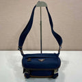 Prada 2VH171 Mini Re-Nylon and leather shoulder bag Navy Blue - Default Title - View 1