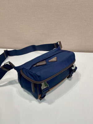 Prada 2VH171 Mini Re-Nylon and leather shoulder bag Navy Blue - Default Title - View 2