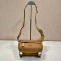 Prada 2VH171 Mini Re-Nylon and leather shoulder bag Tan - Default Title - View 1