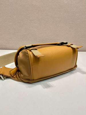 Prada 2VH171 Mini Re-Nylon and leather shoulder bag Tan - Default Title - View 6